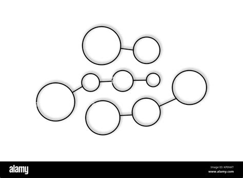 Illustrative Black Circles Connected Each Other In Groups Network