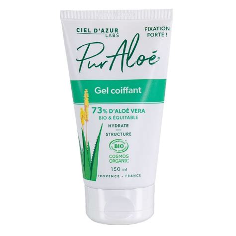 Pur Aloe Gel Pour Cheveux L Aloe Vera Bio Fixant Et Hydratant