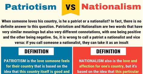 Nationalism Vs Patriotism Understanding The Difference Esl