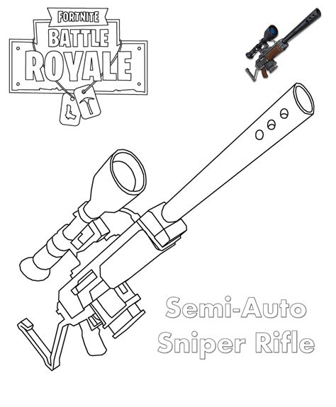 Shotgun Fortnite Coloring Pages Coloring Cool