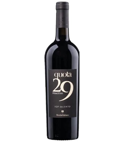 VINHO MENHIR QUOTA 29 PRIMITIVO IGT SALENTO ADEGA MGF