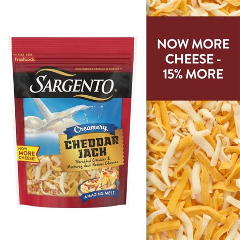 Sargento Creamery Shredded Cheddar Jack Natural Cheese Publix Super