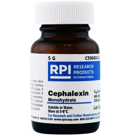 C Cephalexin Monohydrate Grams