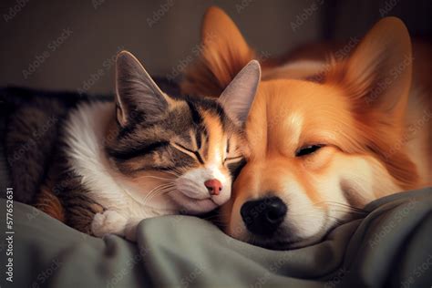 Cute Sleeping Dogs And Cats