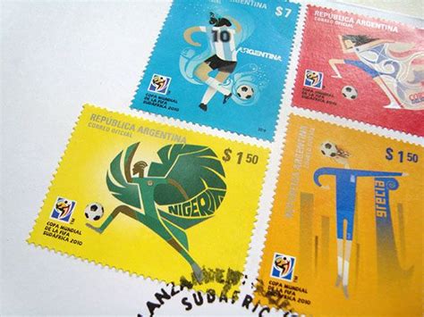 FIFA World Cup 2010 Postage Stamps on Behance | Postage stamps, Fifa ...