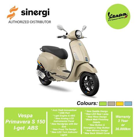 Jual Vespa Primavera S 150 I Get Abs Off The Road Sepeda Motor