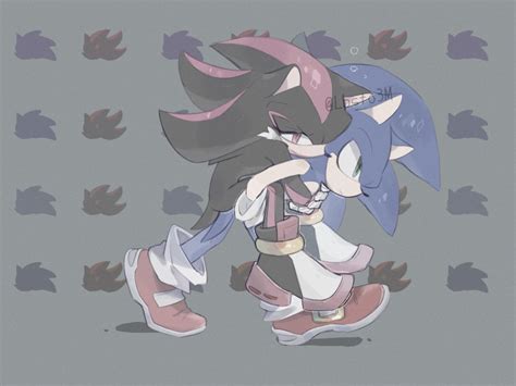 Safe Artist Lbsto M Shadow The Hedgehog Sonic Sonic The