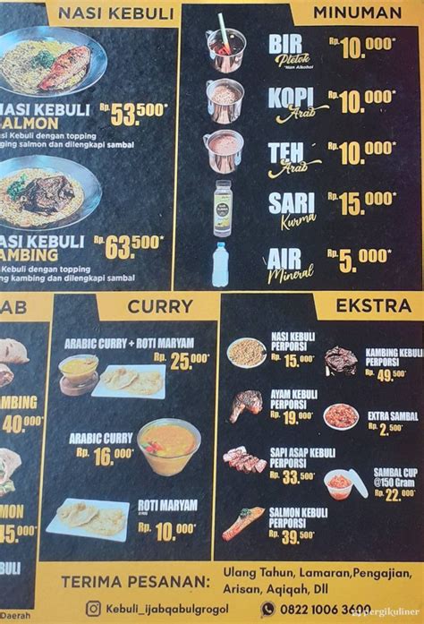 Selalu Diperbarui Menu Kebuli Ijab Qabul Grogol