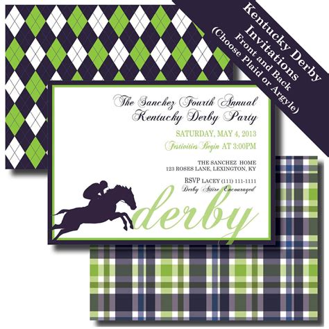 Kentucky Derby Invitations Printable - Printable Word Searches