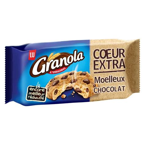 Granola Cookie Au Chocolat Coeur Extra Moelleux Lu 182 G La Belle