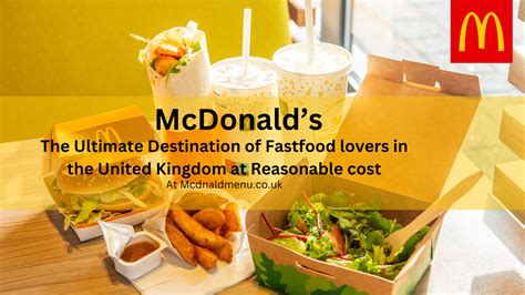 Mcdonald S Menu Uk With Price And Calories Updated 2024