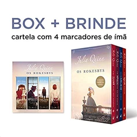 Box Os Rokesbys A Origem Dos Bridgertons Cartela 4 Marcadores De