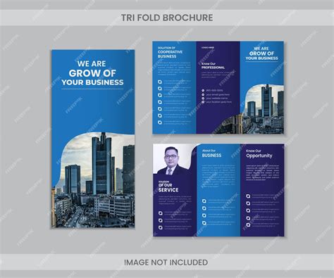 Premium Vector Digital Tri Fold Brochure Design