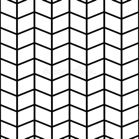 Trendy Geometric Hand Drawn Checkered Pattern Stock Illustration