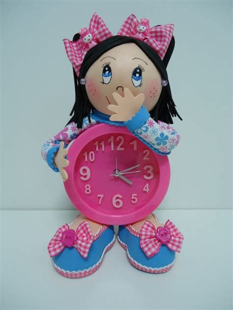 Venta reloj hecho en foami para niños en stock