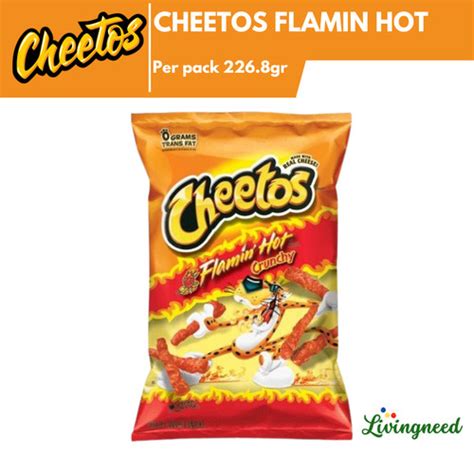 Jual Cheetos Flamin Hot Crunchy Gram Snack Import Kota Bandung Livingneed Tokopedia