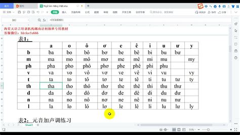 越南语语音第一节3 拼音表 YouTube