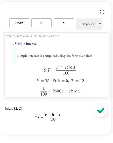 Compound Interest Calculator Free Math Problem Solver With Steps