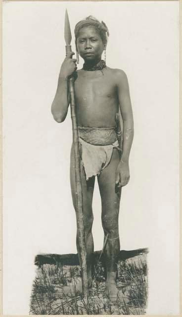 Mangyan Man Wearing Traditional Jewelry And Clothing Objects Emuseum