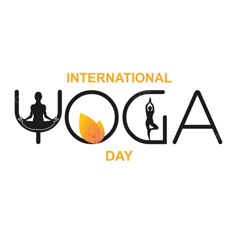 International Yoga Day Typography Design Vector Yoga Day