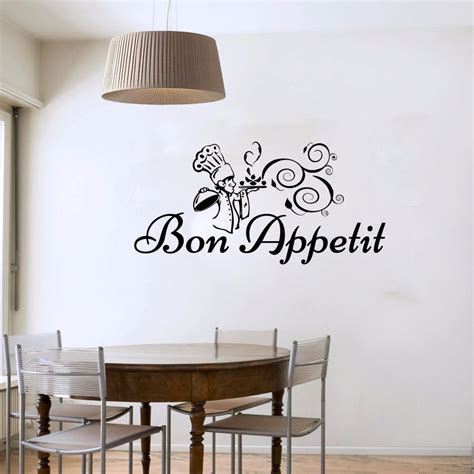 Vinilo Decorativo Bon Appetit Cocina Restaurante Comedor En