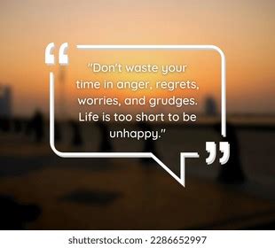 Dont Waste Your Time Anger Regrets Stock Illustration