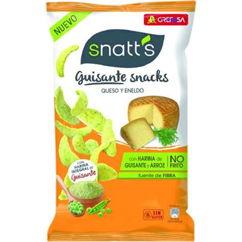 Snatt S NatuChips Guisante Snack Queso Y Eneldo Envase 95 G GREFUSA