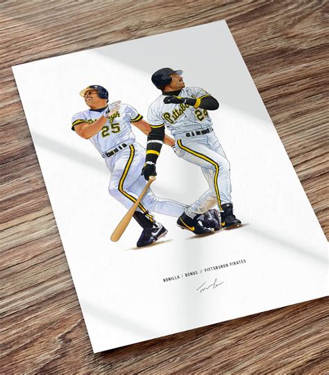 Barry Bonds Bobby Bonilla Poster Pittsburgh Pirates MLB Etsy