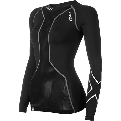 2xu Swim Recovery Womens Long Sleeve Compression Top Bike