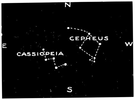 Clipart Cassiopeia And Cepheus Constellations