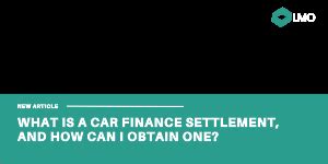 car finance settlement     obtain