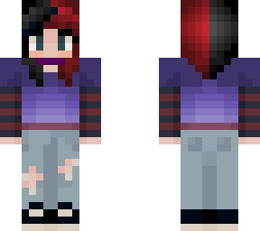 black red girl | Minecraft Skins