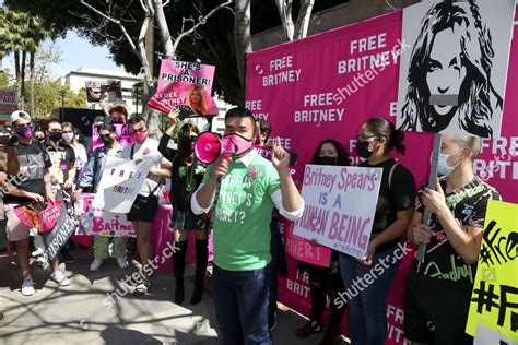 Britney Spears Fans Gather Outside Stanley Editorial Stock Photo ...