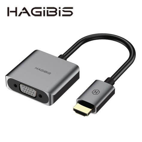 Hagibis 海備思 鋁合金hdmi轉vga轉換器附音源孔 供電孔hvc02 Pchome 24h購物