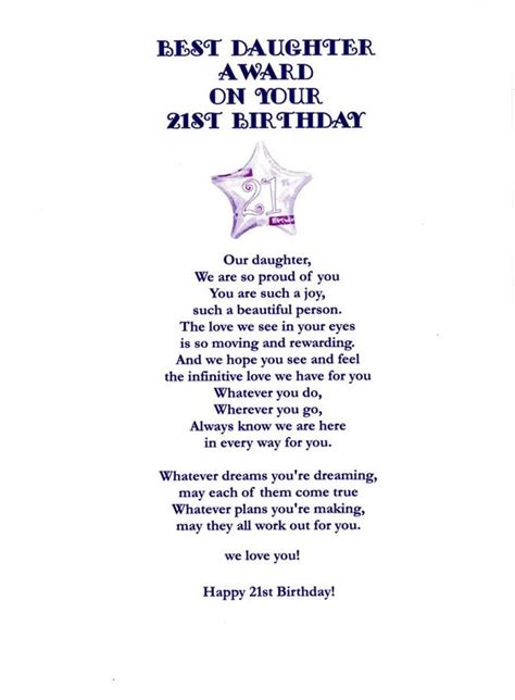 Happy 21st Birthday To My Beautiful Daughter Quotes Shortquotes Cc