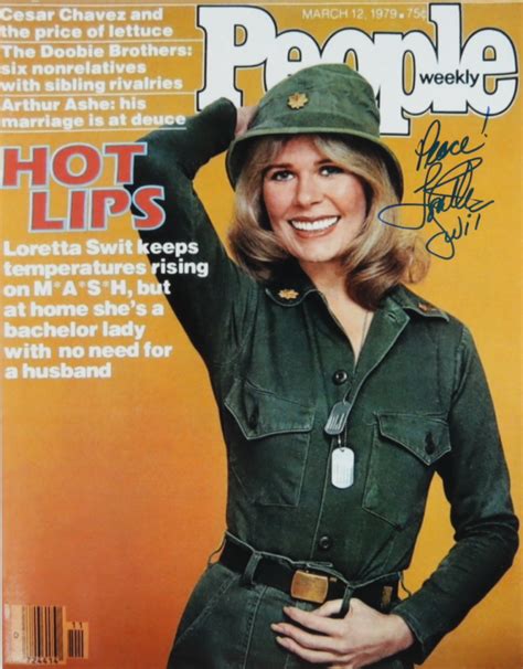 Loretta Swit Signed Mash 11x14 Photo Inscribed Peace Autographcoa Pristine Auction