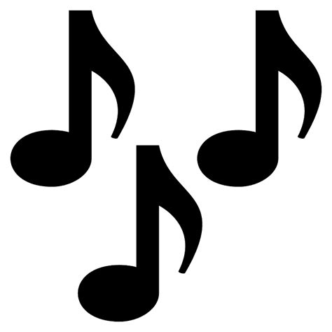 Musical notes emoji clipart. Free download transparent .PNG | Creazilla