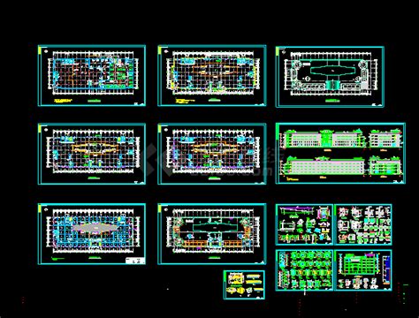 某地方大型商场全套图设计cad图纸商业建筑土木在线