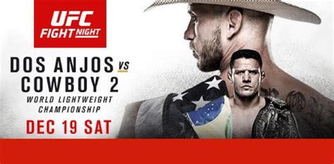 Ufc On Fox Official Rafael Dos Anjos Vs Cowboy Cerrone Tops Bill