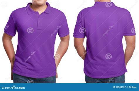 T Shirt Design With Collar Purple