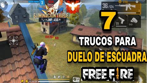 TOP 7 DE TRUCOS SECRETOS PARA DUELO DE ESCUADRAS EN FREE FIRE LLEGARAS