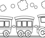 Coloriage Train dessin gratuit à imprimer