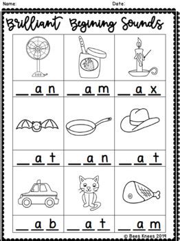 Cvc Worksheets Short Vowels Phonics By Bees Knees Tpt