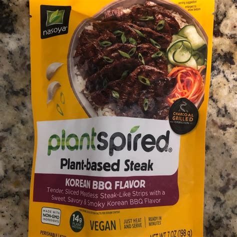 Nasoya Plantspired Plant Based Steak Korean Bbq Flavor Review Abillion