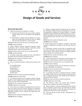 Solutions Manual For Operations Management Sustainability And Supply