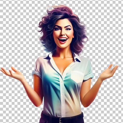 Mujer latina sonriendo mirando a la cámara y dando la señal de paz Archivo PSD Premium