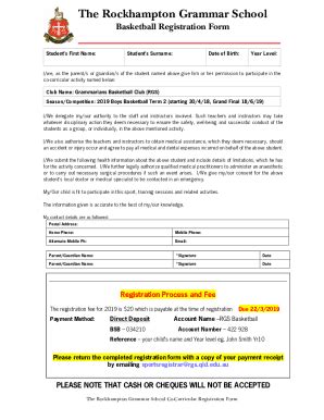 Fillable Online Template Rgs Registration Form Fax Email Print Pdffiller