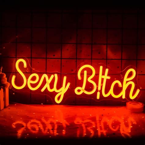 Buy Sexy Neon Sign Sexy Bitch Neon Light Red Letter Led Sign Usb