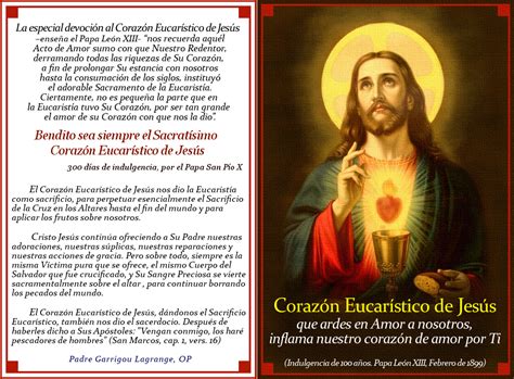 Pr Cticas De Piedad Y Devocionario Cat Lico El Coraz N Eucar Stico De