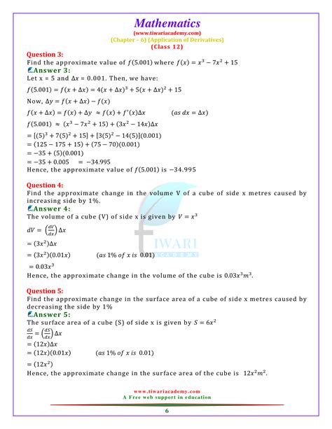 NCERT Solutions For Class 12 Maths Chapter 6 Exercise 6 4 AOD In PDF